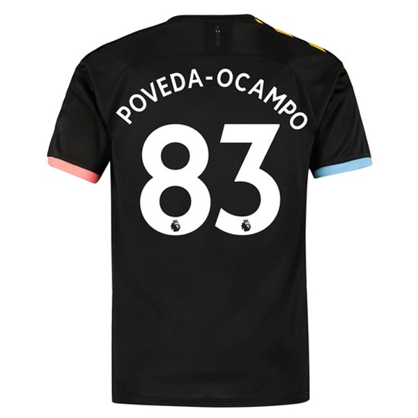 Maillot Football Manchester City NO.83 Poveda Ocampo Exterieur 2019-20 Noir